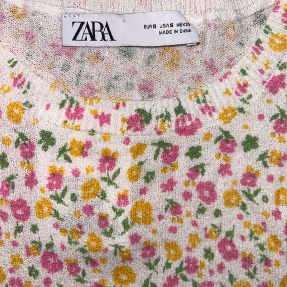 Zara floral shirt - Picture 3 of 4